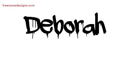 Graffiti Name Tattoo Designs Deborah Free Lettering