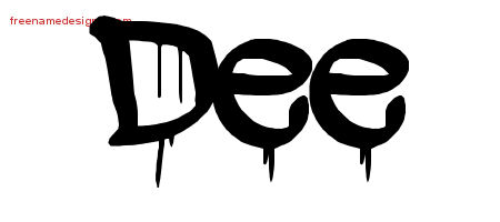 Graffiti Name Tattoo Designs Dee Free Lettering