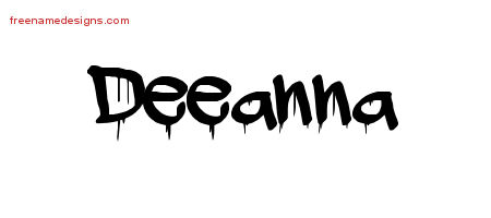 Graffiti Name Tattoo Designs Deeanna Free Lettering