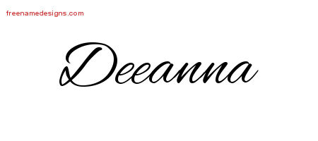 Cursive Name Tattoo Designs Deeanna Download Free