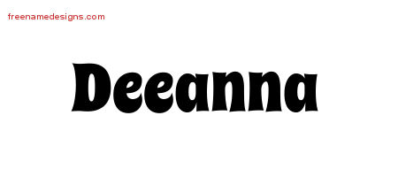 Groovy Name Tattoo Designs Deeanna Free Lettering