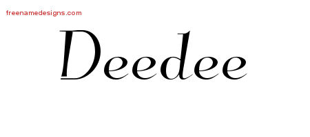 Elegant Name Tattoo Designs Deedee Free Graphic
