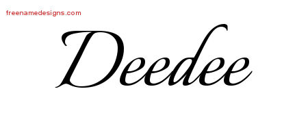 Calligraphic Name Tattoo Designs Deedee Download Free