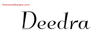 Elegant Name Tattoo Designs Deedra Free Graphic