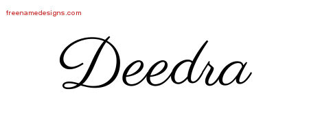 Classic Name Tattoo Designs Deedra Graphic Download