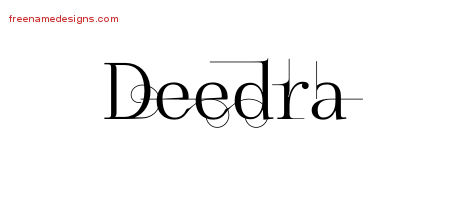 Decorated Name Tattoo Designs Deedra Free
