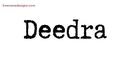 Typewriter Name Tattoo Designs Deedra Free Download