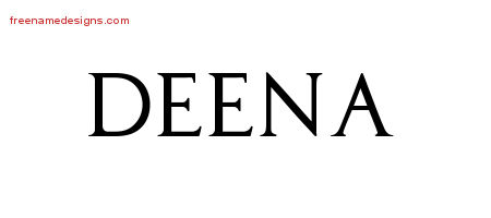 Regal Victorian Name Tattoo Designs Deena Graphic Download