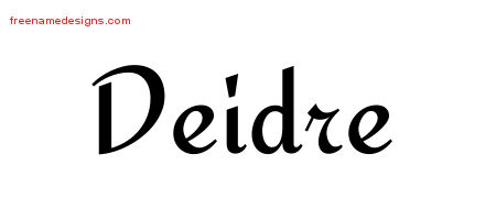 Calligraphic Stylish Name Tattoo Designs Deidre Download Free
