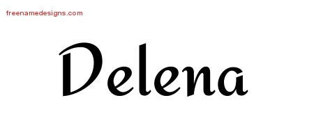 Calligraphic Stylish Name Tattoo Designs Delena Download Free