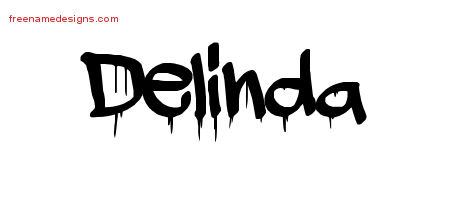 Graffiti Name Tattoo Designs Delinda Free Lettering