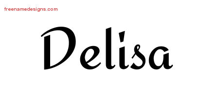 Calligraphic Stylish Name Tattoo Designs Delisa Download Free