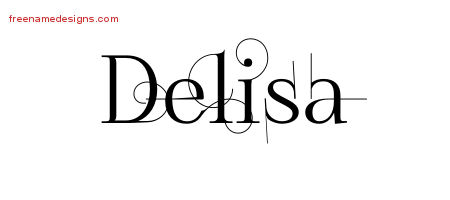 Decorated Name Tattoo Designs Delisa Free