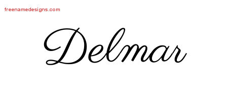 Classic Name Tattoo Designs Delmar Printable