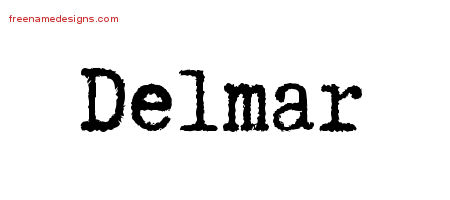 Typewriter Name Tattoo Designs Delmar Free Printout