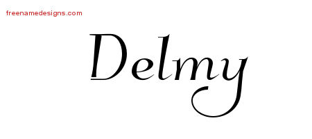 Elegant Name Tattoo Designs Delmy Free Graphic
