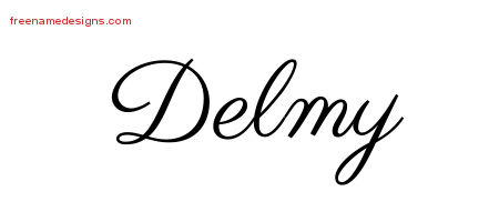 Classic Name Tattoo Designs Delmy Graphic Download