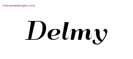 Art Deco Name Tattoo Designs Delmy Printable