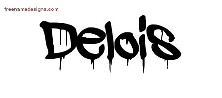 Graffiti Name Tattoo Designs Delois Free Lettering
