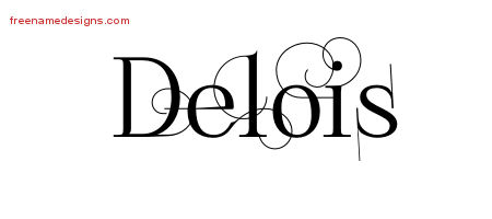 Decorated Name Tattoo Designs Delois Free
