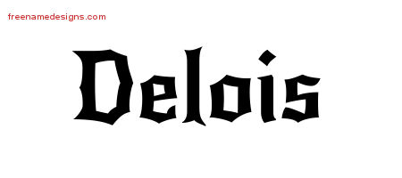 Gothic Name Tattoo Designs Delois Free Graphic