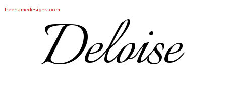 Calligraphic Name Tattoo Designs Deloise Download Free