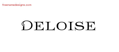 Flourishes Name Tattoo Designs Deloise Printable Flourishes Name Tattoo Designs Deloise Printable