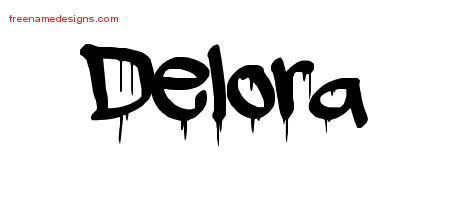 Graffiti Name Tattoo Designs Delora Free Lettering