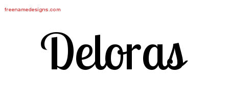 Handwritten Name Tattoo Designs Deloras Free Download