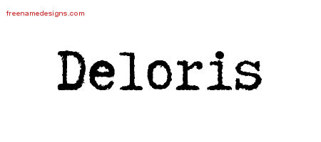 Typewriter Name Tattoo Designs Deloris Free Download