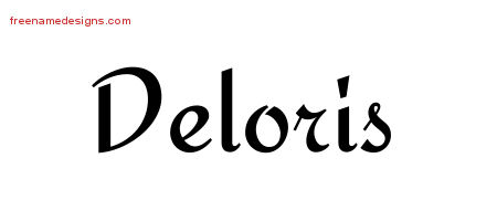 Calligraphic Stylish Name Tattoo Designs Deloris Download Free