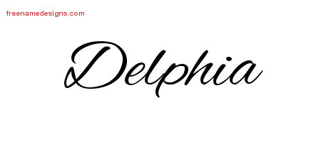 Cursive Name Tattoo Designs Delphia Download Free