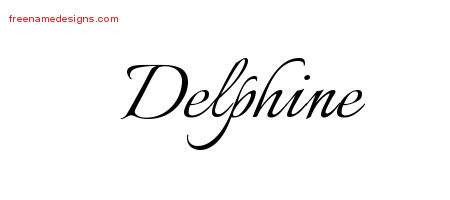 Calligraphic Name Tattoo Designs Delphine Download Free