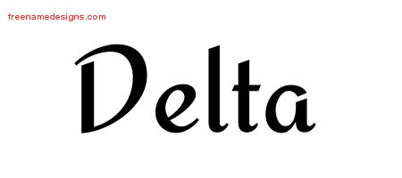Calligraphic Stylish Name Tattoo Designs Delta Download Free