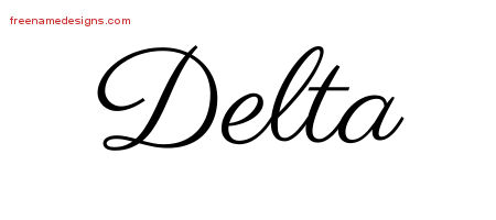 Classic Name Tattoo Designs Delta Graphic Download