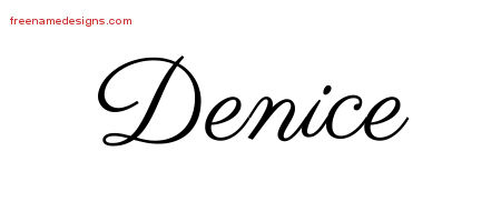 Classic Name Tattoo Designs Denice Graphic Download