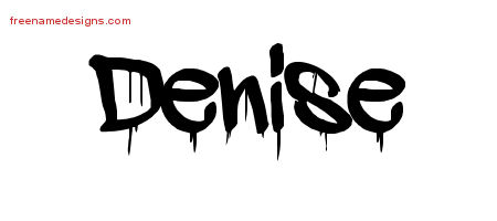 Graffiti Name Tattoo Designs Denise Free Lettering