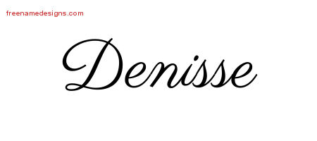 Classic Name Tattoo Designs Denisse Graphic Download