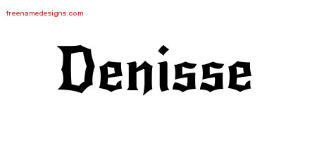 Gothic Name Tattoo Designs Denisse Free Graphic