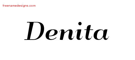 Art Deco Name Tattoo Designs Denita Printable