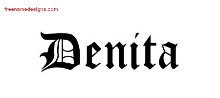 Blackletter Name Tattoo Designs Denita Graphic Download