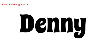 Groovy Name Tattoo Designs Denny Free Lettering
