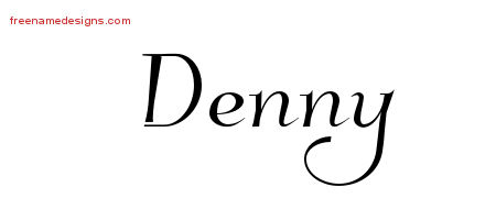Elegant Name Tattoo Designs Denny Free Graphic