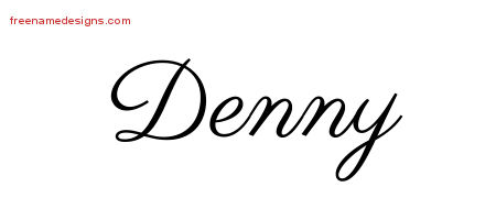 Classic Name Tattoo Designs Denny Graphic Download