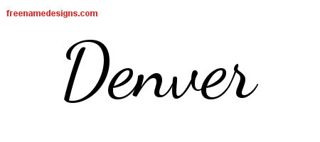 Lively Script Name Tattoo Designs Denver Free Download