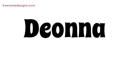 Groovy Name Tattoo Designs Deonna Free Lettering