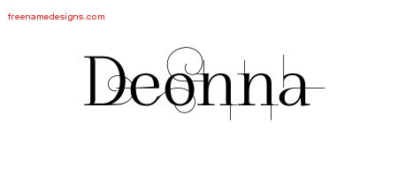 Decorated Name Tattoo Designs Deonna Free