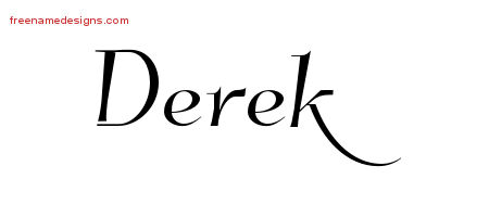 Elegant Name Tattoo Designs Derek Download Free