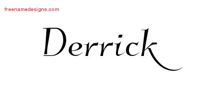 Elegant Name Tattoo Designs Derrick Download Free