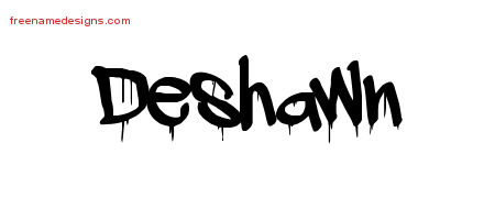 Graffiti Name Tattoo Designs Deshawn Free